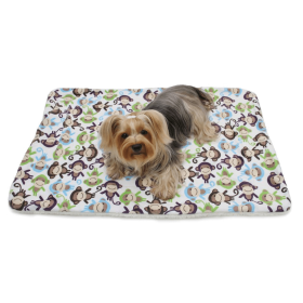 Ultra Soft Minky Monkey Blanket with Plush Backside