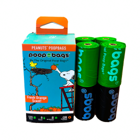 Peanuts Orange Scented Biobased Pet Waste Bags
