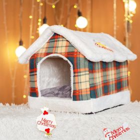 Cozy Haven Pet Retreat - The Ultimate Four-Seasons Pet House (Color: Black, size: L)