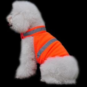 Reflective Safety Vest For Dogs - Keep Your Pet Visible And Safe In Summer (Color: Fluorescent Orange, size: L)
