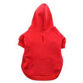 Flex-Fit Dog Hoodie (Color: Red, size: 2X-Large)